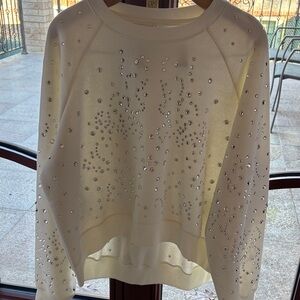 Cynthia Rowley White Textured Top